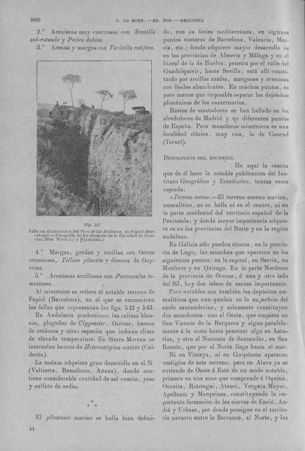 Página 886. Tomo I. Geología. Tratado XIV. Geología especial de España. (Segunda parte).