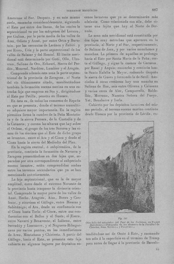 Página 887. Tomo I. Geología. Tratado XIV. Geología especial de España. (Segunda parte).